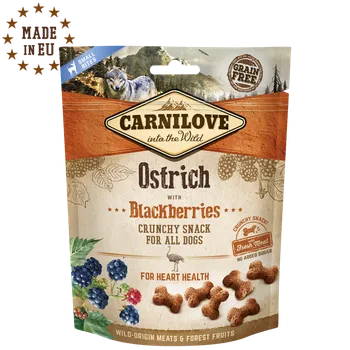 Pro psa Carnilove Dog pamlsek 200g z pštrosí s ostružinami pro imunitu