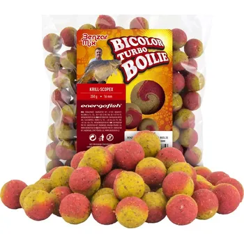 Boilies BENZAR MIX TURBO BICOLOR BOILIES 20MM 250gr - RYBA - ŠVESTKA