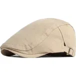 Pánská plochá bavlněná čepice bekovka Cesme Béžová