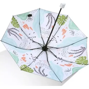 Deštník Dámský skládací deštník MODRÉ KVĚTY