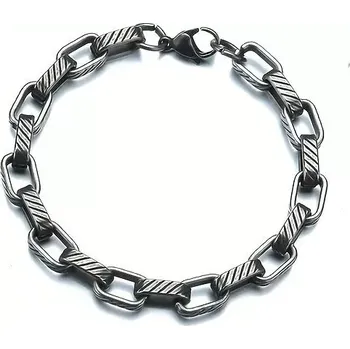 Náramek Pánský náramek z oceli Resist Vintage 8 mm / 19-24 cm - Délka 20,5 cm