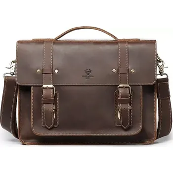 Humerpaul pánská kožená aktovka Crazy horse Rufas 12L