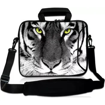 brašna na notebook Huado taška přes rameno 15.6" Tygr černobílý