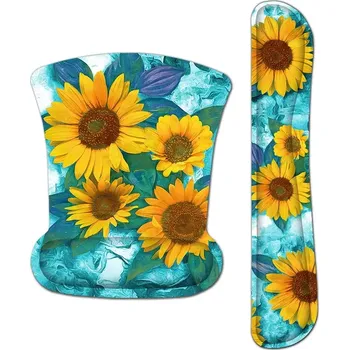 Podložka pod myš Huado Set podložka pod myš a zápěstí Slunečnice