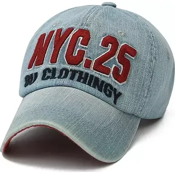 Kšiltovka ANG-E kšiltovka denim NYC.25 modrá