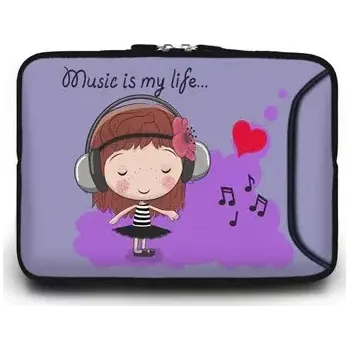 pouzdro na notebook Huado Carry pouzdro na notebook 15.6" Music is my life