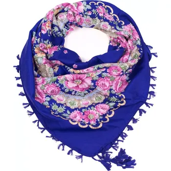 Šála ArtOfPolo Lidová Folk šála 100cm Fialová