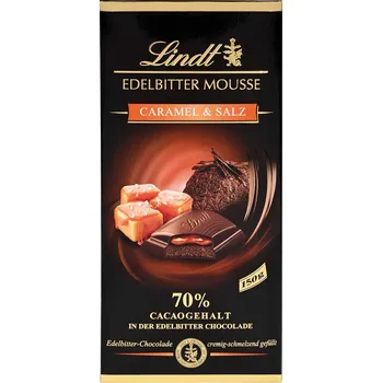 Cukrovinka Lindt Edelbitter Mousse Caramel Salz 150g