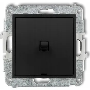 vypínač Jednopólový vypínač Klasik, Podomítkový Karlik černý 12MWPUS-4.1