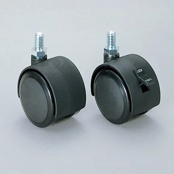 Nábytkové kování Dvojitá kolečka, se závitovým čepem BU-25N3