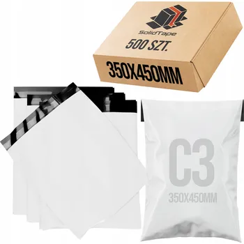 Obálka Kurýrní obálka SolidTape 350x450 mm bílá 500 ks