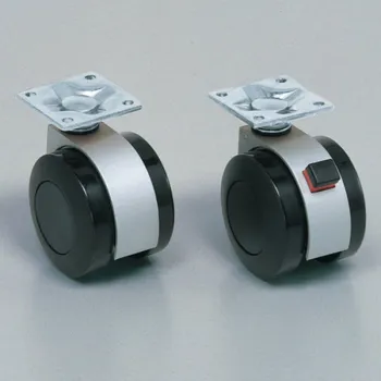 Nábytkové kování Dvojitá kolečka, s upevňovací deskou FA55PR