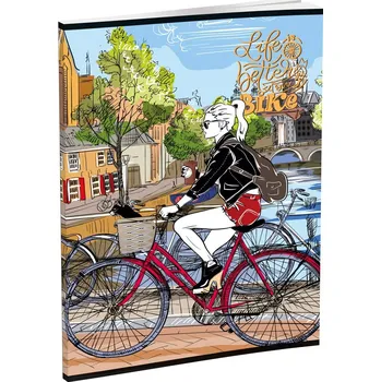 Blok Záznamová kniha LUX A5, 96 listů, linkovaná, mix 16 motivů