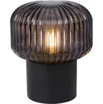 LUCIDE 78595/01/30 JANY Lampička E14 1x40W černá/kouřové sklo