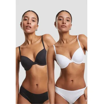 Podprsenka Ladies Basic Cotton Bra 2-Pack - black+black 80D