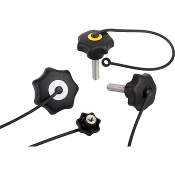 Matice Hvězdicové ovládací matice s pojistným páskem podle DIN 6336 ocelové části nerezové 06212-70817X20