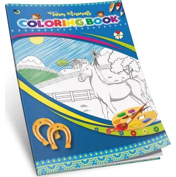 omalovánky Omalovánky A4/8listů, motiv farma zvířata, ofsetový papír 100g/m2