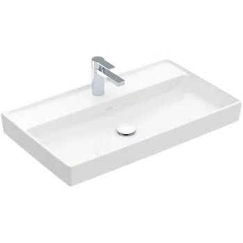 Umyvadlo Villeroy & Boch COLLARO - Umyvadlo na skříňku 800x470x160 mm, s přepadem, bílá Alpin CeramicPlus 4A3380R1