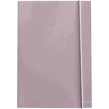 Archivační box Krabice na dokumenty/sešity A4 s gumou, pastelově fialová, tloušťka 2 cm