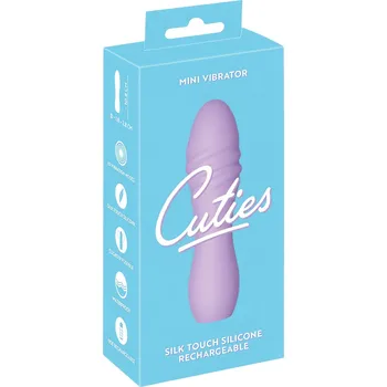 Vibrátor Cuties Mini 3 - akumulátorový vodotěsný spirálový vibrátor (fialový)