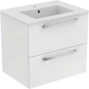 Umyvadlo Ideal Standard Tempo - SET umyvadlo 600 mm + skříňka, 2 zásuvky, bílý lak K2979WG