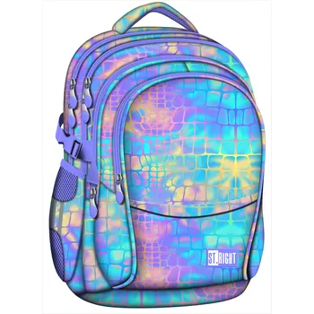 Školní batoh Studentský batoh St.RIGHT 17- Pastel Snake, BP01, 4komorový,23l, rozměry: 43 x 32 x 21cm