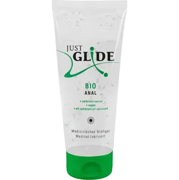 Lubrikační gel Just Glide Bio ANAL - veganský lubrikant na vodní bázi (200 ml)