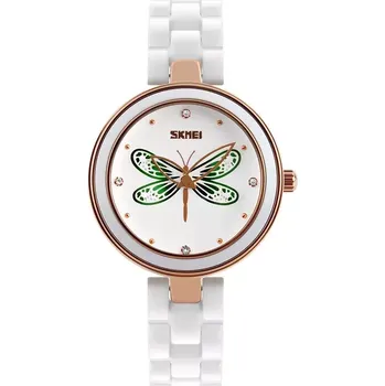 Hodinky Skmei 9131 dámske keramické hodinky Magic Dragonfly