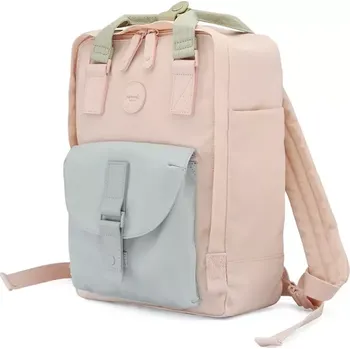 Městský batoh Himawari dívčí batoh Liana Růžovo-modrý 17L