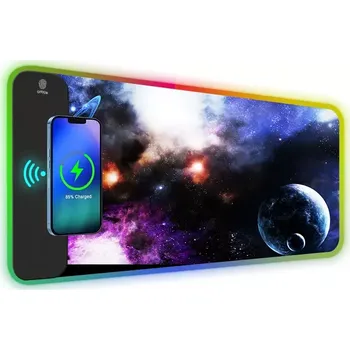 Podložka pod myš Huado RGB podložka pod myš s bezdrát nabíjením 15W Neznámy svět