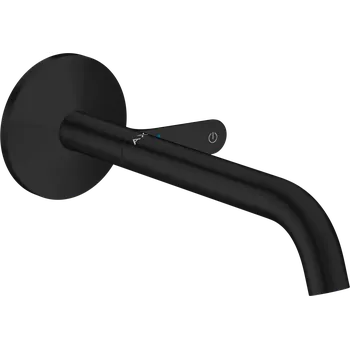 Vodovodní baterie AXOR One umyvadlová baterie pod omítku montáž na stěnu Select s výtokem 220 mm, matná černá 48112670