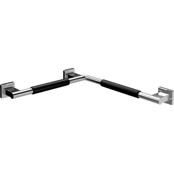 Madlo do koupelny Emco System 2 - Rohové madlo do koupelny, černá-chrom 357021205