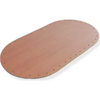 Oválné dno 30x16 cm tmavě hnědé - 1 ks