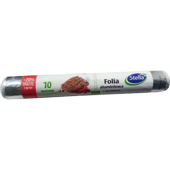 Hliníková fólie Stella s reliéfním vzorem hvězdy, role 10 m, silná