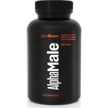 Anabolizér Testosteronový booster GymBeam AlphaMale, multikomplexní kapsle, 120 ks