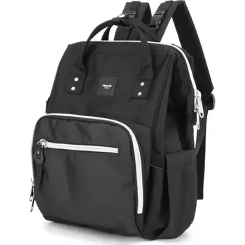 Městský batoh Himawari dámský batoh Camelia Diaper Černý 19L