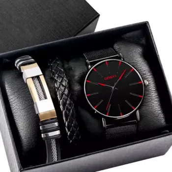 Hodinky Dárková sada Pánské hodinky + dva náramky Paulo