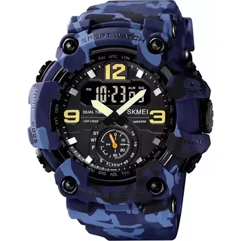 Hodinky Skmei 1637 pánské duální hodinky Shaked Modré