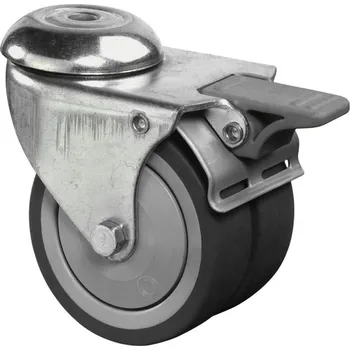 Kolečko Dvojitá přístrojová kolečka - otočná s brzdou MI-B121.A85.050