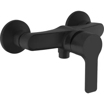 Vodovodní baterie Teorema Goodlife - Sprchová baterie nástěnná, černá matná 86210BB