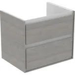 Ideal Standard Connect Air - Skříňka pod umyvadlo 600 mm, 2 zásuvky, šedý dub E0818PS