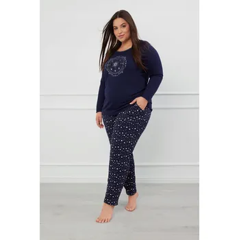 Dámské pyžamo Arugia dámské pyžamo s dlouhým rukávem a dlouhými kalhotami XXL Italian Fashion