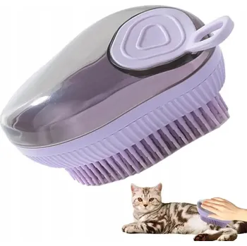 Kosmetika pro psa Kartáč do koupele pro domácí mazlíčky s dávkovačem šamponu pro psy
