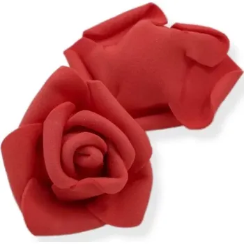 umělá květina Růže pěnová červená - 2 ks