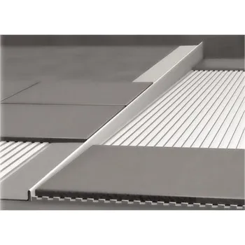 Nábytkové kování Nerezová lišta pro vyspádování podlahy, tloušťka 10 mm, délka 1000 mm, levá