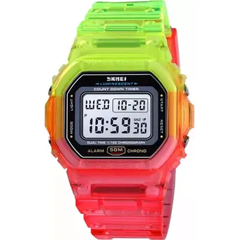 Hodinky SKMEI 1622 dámské digitální hodinky Rainbow Color