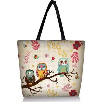 Plážová taška Huado nákupní a plážová taška - Sovy na stromě