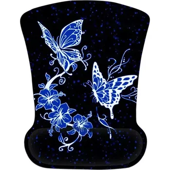 Podložka pod myš Huado ergonomická podložka pod myš Modrý motýlci