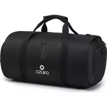 Cestovní taška Ozuko sportovní cestovní taška a batoh 2v1 Quatre Černá 41 l