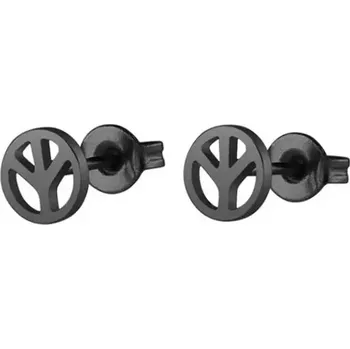 Náušnice Náušnice pecky z chirurgické oceli Peace